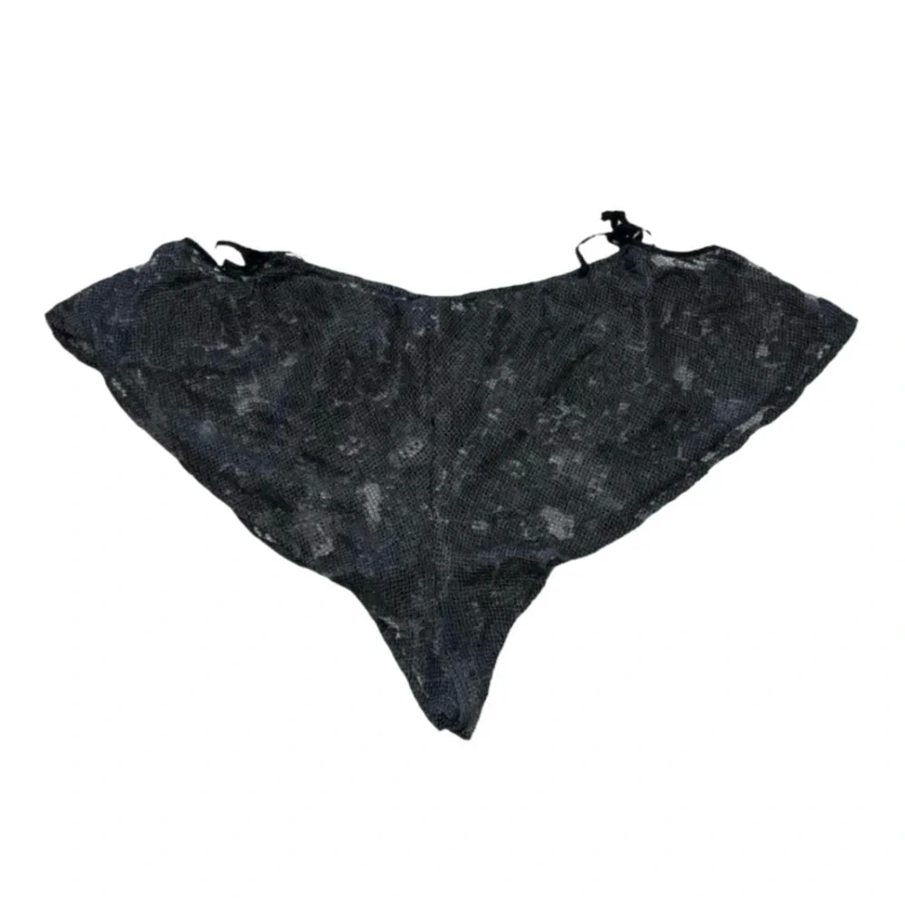 Victoria’s Secret 2‎ Piece Sexy Sheer Floral Lace Fishnet Grey Lingerie Pajama